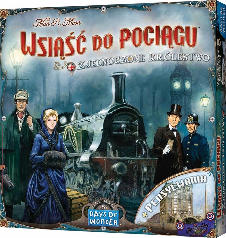 Spoločenská hra Ticket to Ride United Kingdom and Pennsylvania Rebel